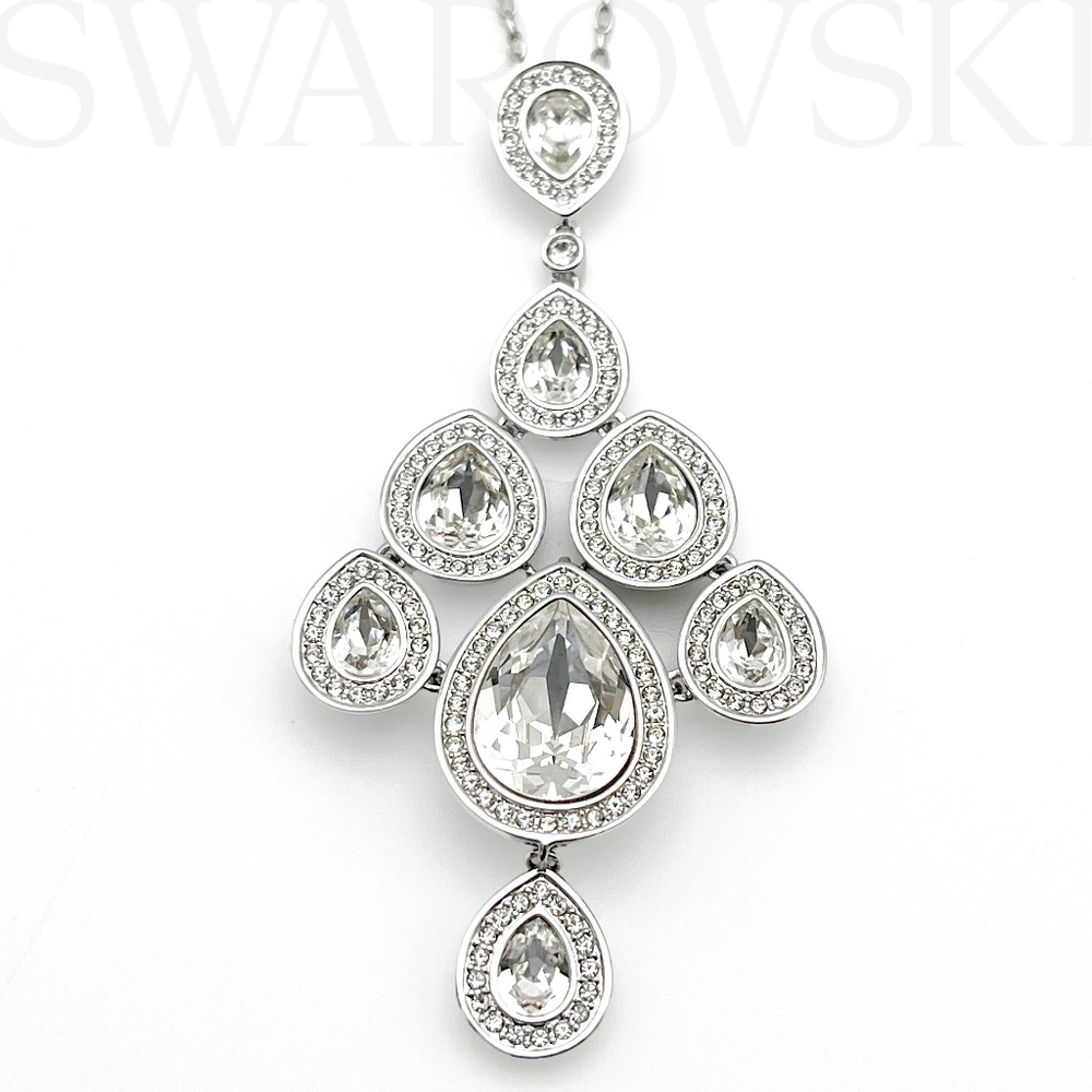 Swarovski Sensation Chandelier Pear Cut Crystal Pendant Necklace (1156253)